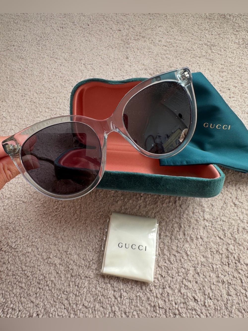 Gucci Cat Eye Sunglasses in 54mm